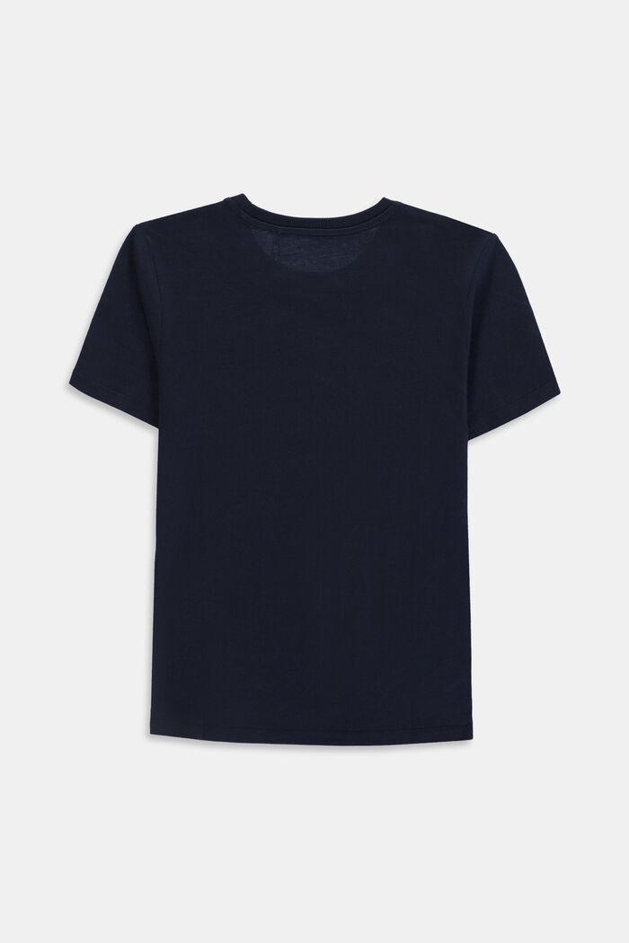 T-shirt à logo, 100 % coton, NAVY, detail image number 1