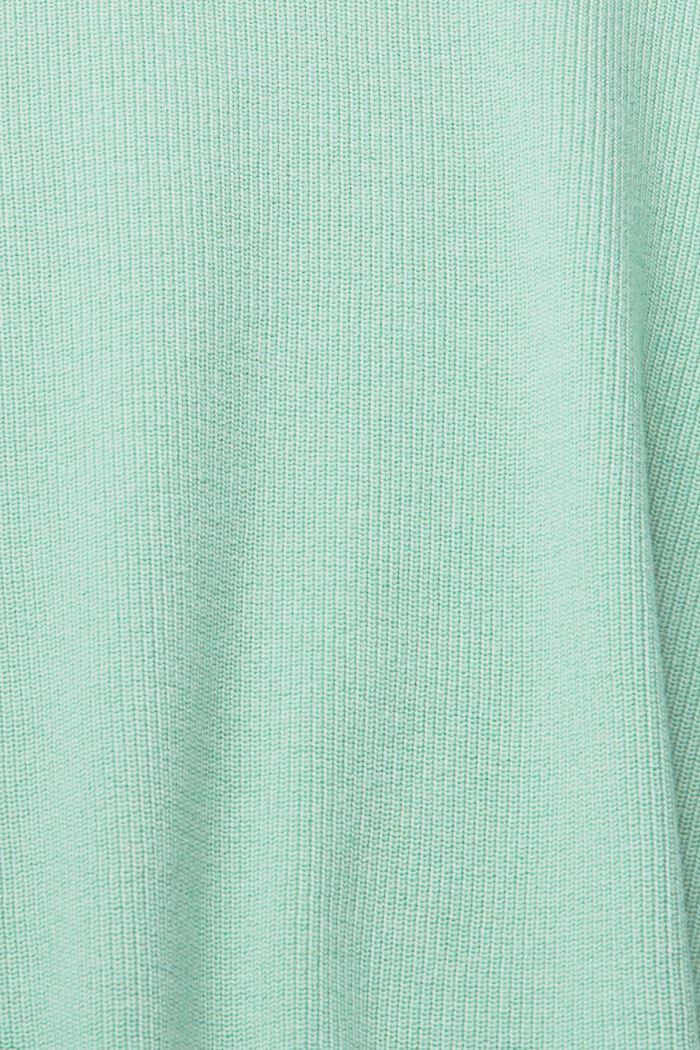 Pull ras-du-cou, 100 % coton, PASTEL GREEN, detail image number 1