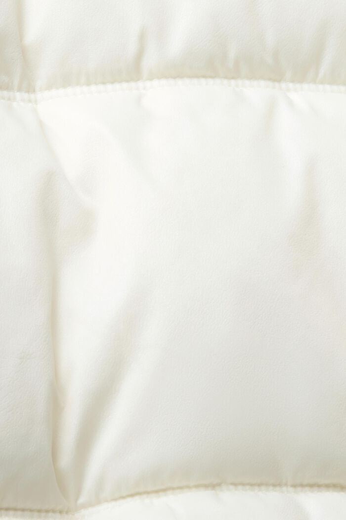 Gewatteerde jas met afneembare capuchon, OFF WHITE, detail image number 1