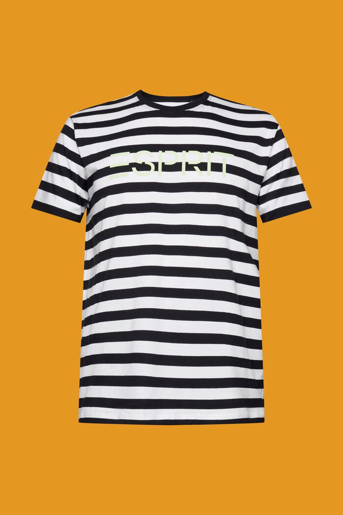 Gestreept T-shirt van katoen, BLACK, detail image number 7