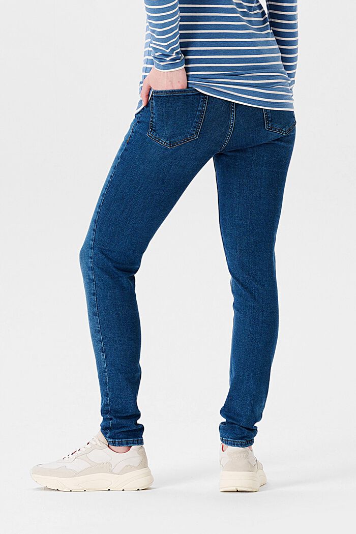 Skinny fit-jeans met band over de buik, MEDIUM WASHED, detail image number 1
