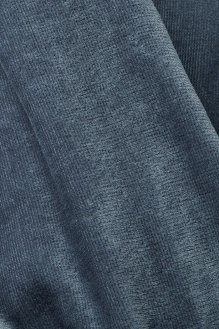 Velours badjas, 100% katoen, GREY STEEL, detail image number 3