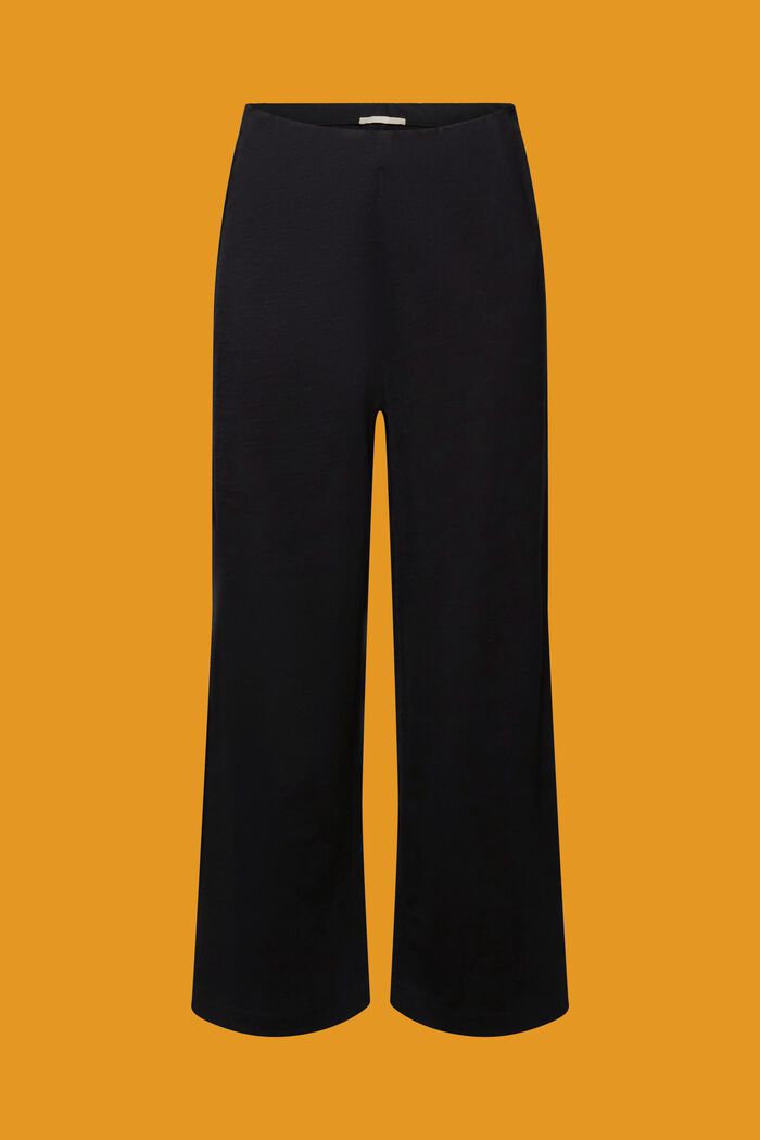 Jupe-culotte en jersey, 100 % coton, BLACK, detail image number 6