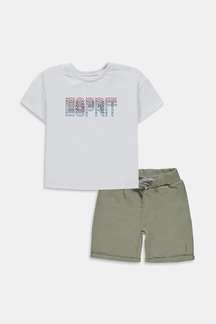 Lot mixte : Lot mixte : t-shirt et short à logo imprimé