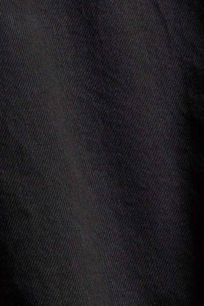 Mini-jupe en jean à taille paper bag, BLACK DARK WASHED, detail image number 4