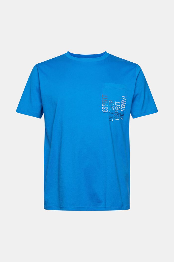 Jersey T-shirt met print, BRIGHT BLUE, detail image number 7
