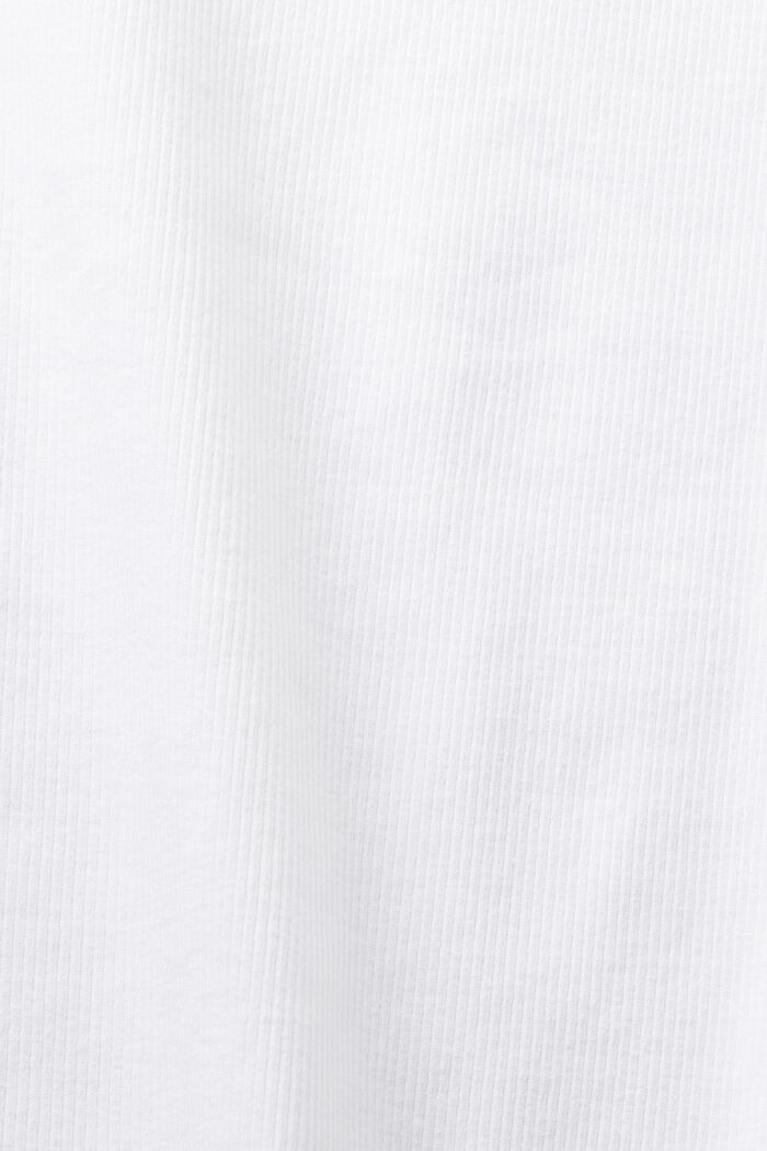 T-shirt met logo en strassteentjes, WHITE, detail image number 5