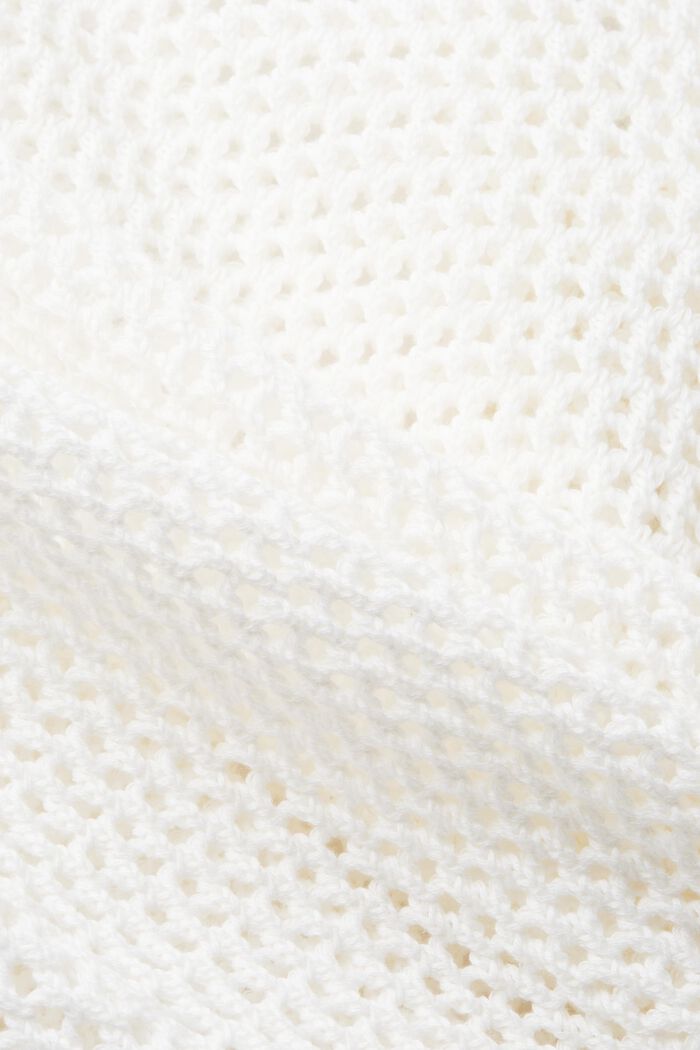 Haut en maille mesh de coton durable, OFF WHITE, detail image number 5