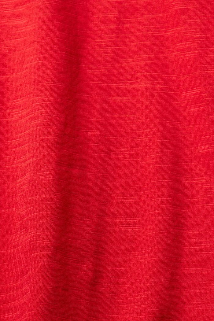 Katoenen longsleeve, DARK RED, detail image number 1