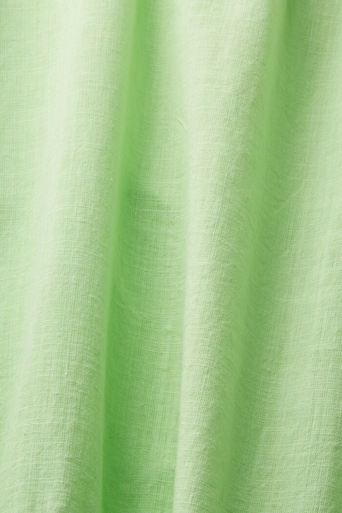 Chemisier à manches courtes en coton durable, CITRUS GREEN, detail image number 5