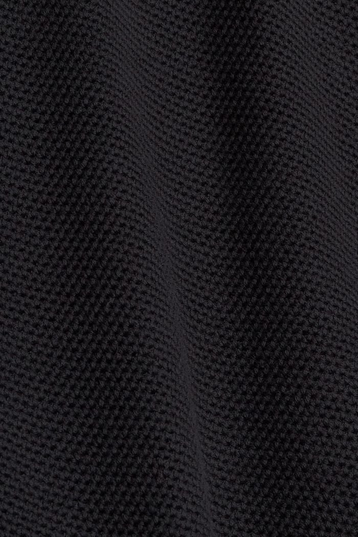 Pull-over basique 100 % coton, BLACK, detail image number 4