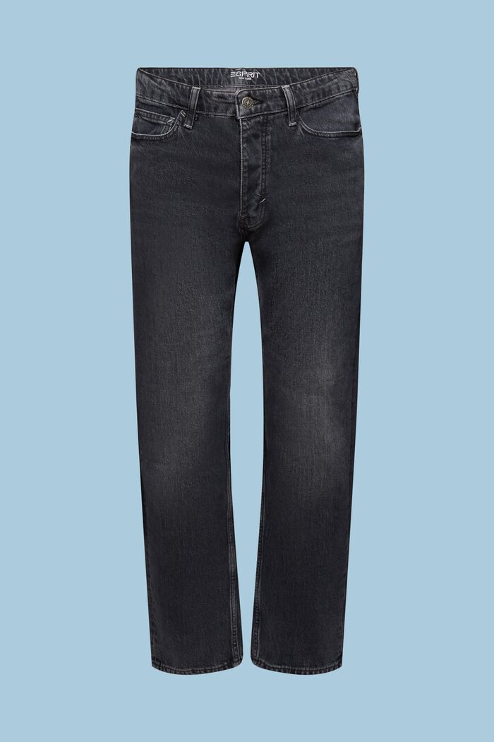Casual retro jeans met middelhoge taille, BLACK MEDIUM WASHED, detail image number 6