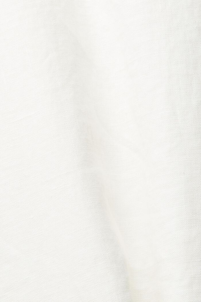 Jupe maxi longueur à ceinture, 100 % lin, WHITE, detail image number 4