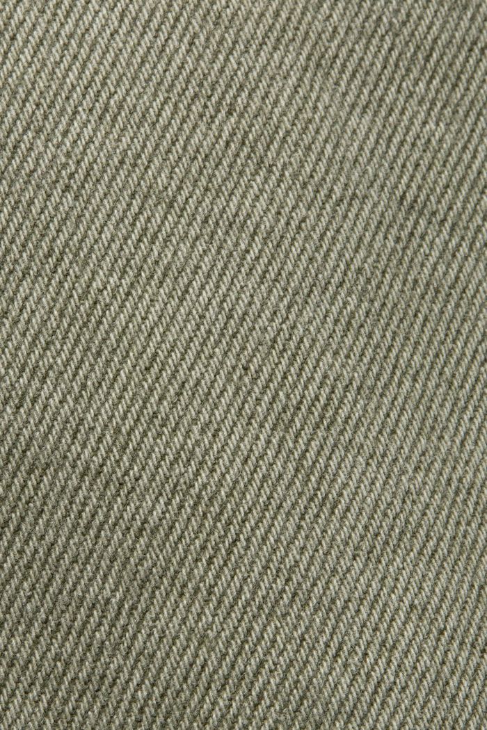 Short van gekleurd denim, GREEN, detail image number 5