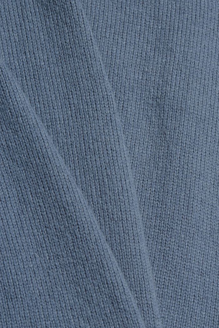 Met wol: trui met laagjeslook, GREY BLUE, detail image number 4