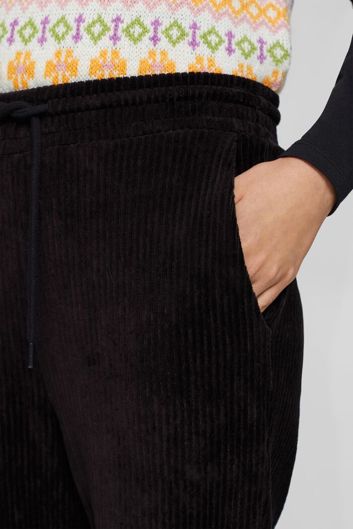 Pantalon de jogging en velours côtelé, BLACK, detail image number 0