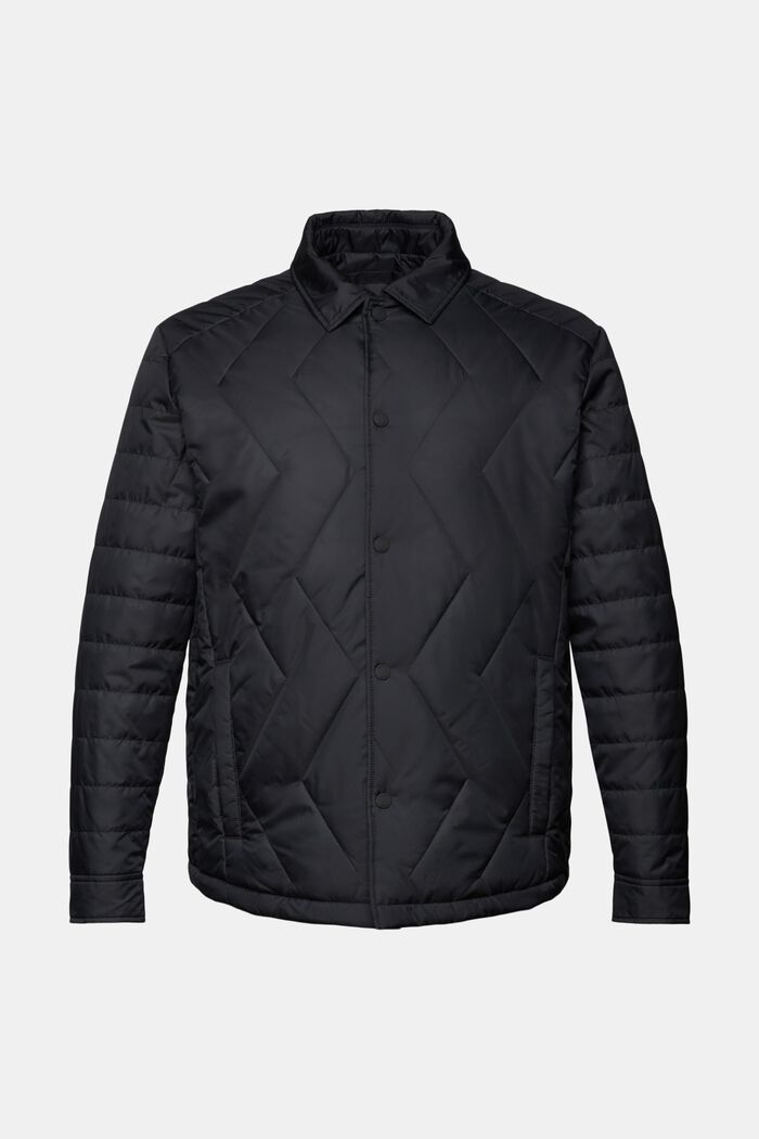 En matière recyclée : la veste matelassée légère, BLACK, detail image number 5