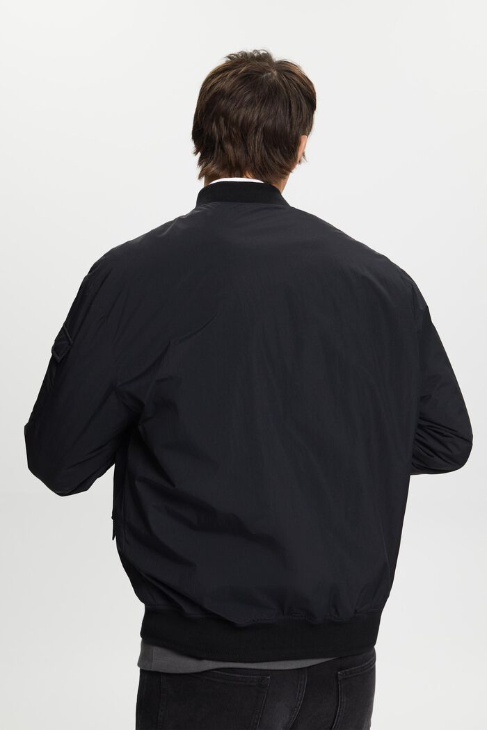 Recyclée : la veste de style bomber, BLACK, detail image number 3