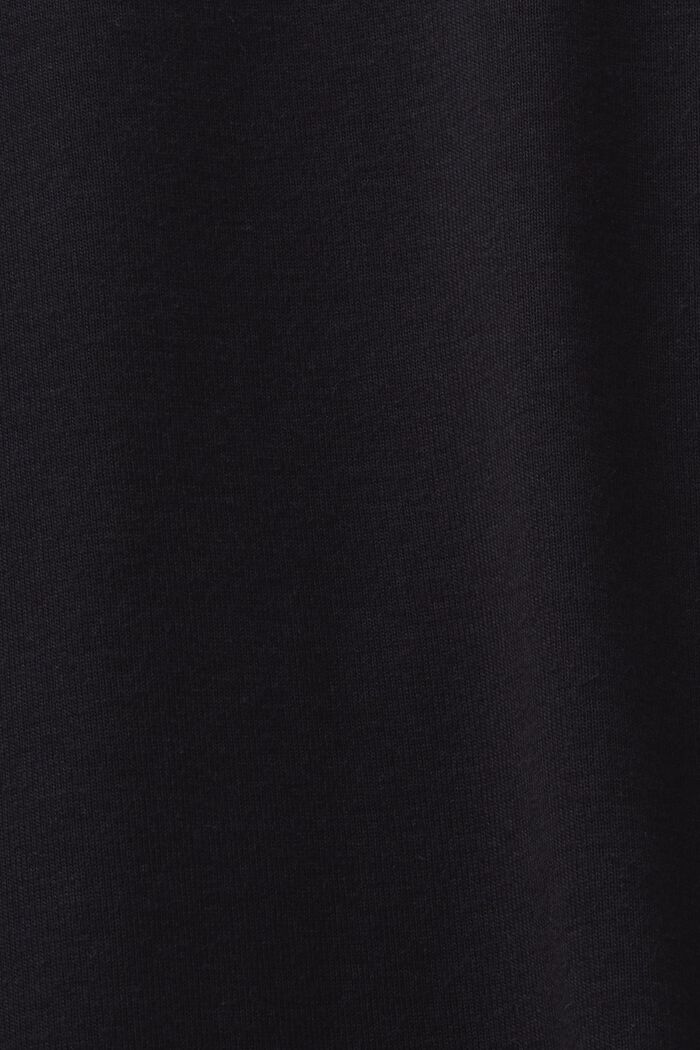 Top van katoenjersey met lange mouwen, BLACK, detail image number 5