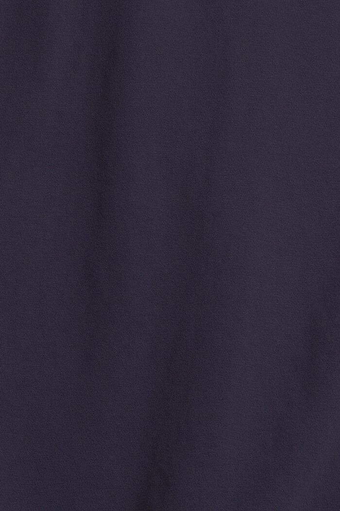 Jersey T-shirt met knoopsluiting, NAVY, detail image number 4