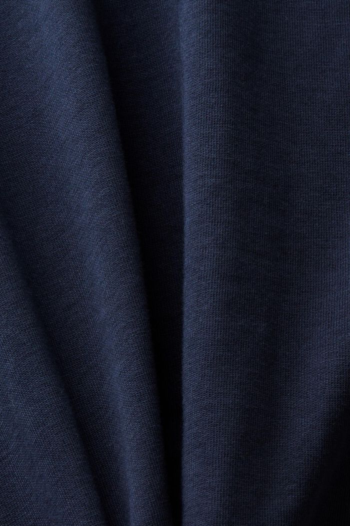 Jersey henly top, NAVY, detail image number 4