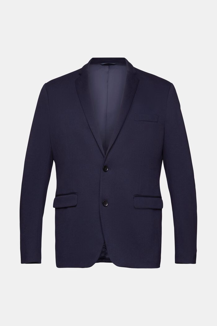 Gestructureerde slim fit-blazer, NAVY, detail image number 6