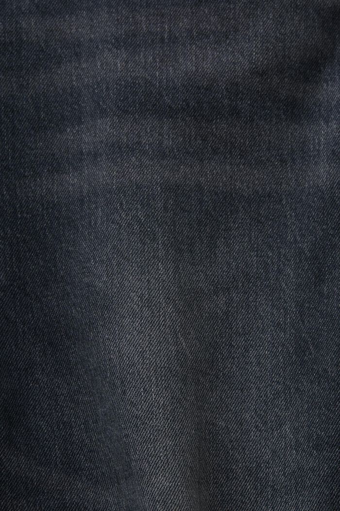 Retro rechte jeans met middelhoge taille, BLACK MEDIUM WASHED, detail image number 6