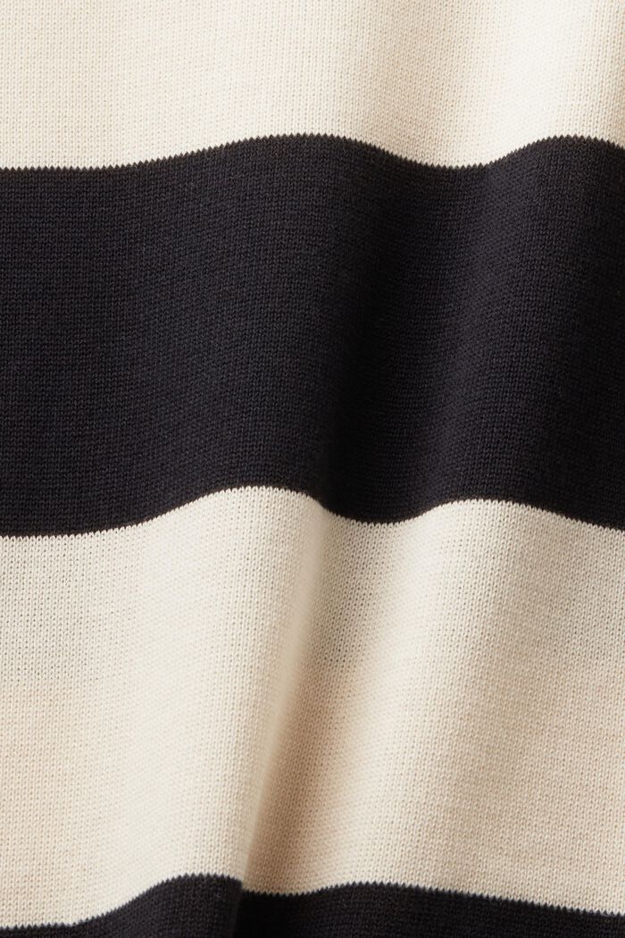 Gestreepte mouwloze trui, CREAM BEIGE, detail image number 5
