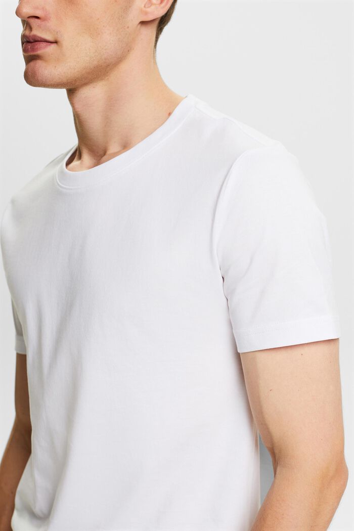Jersey T-shirt van organic cotton, WHITE, detail image number 2