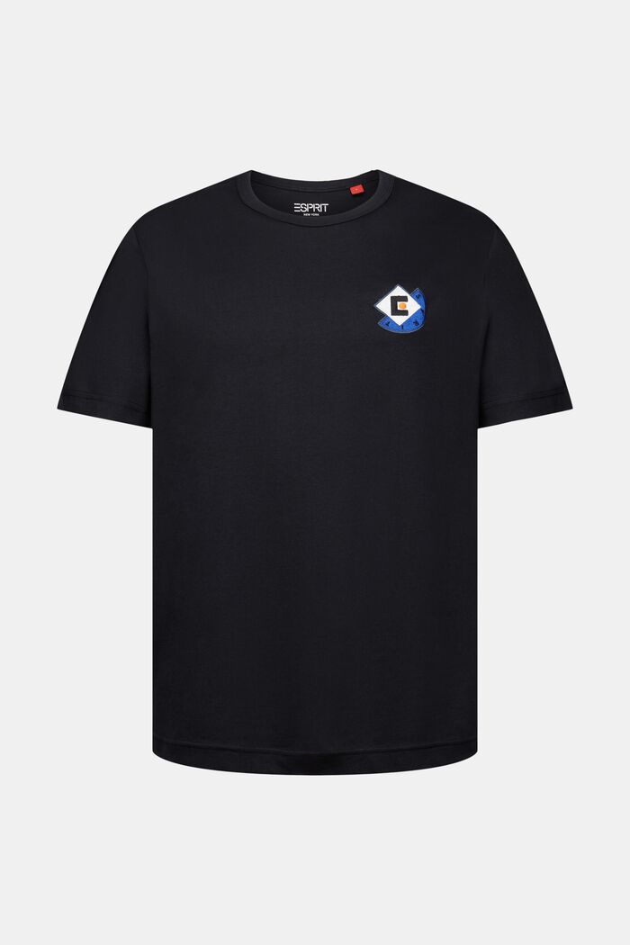 T-shirt met grafisch logo, BLACK, detail image number 6