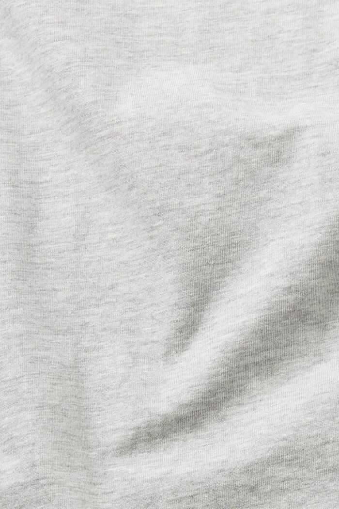 T-shirt van een katoenmix, LENZING™ ECOVERO™, LIGHT GREY, detail image number 6