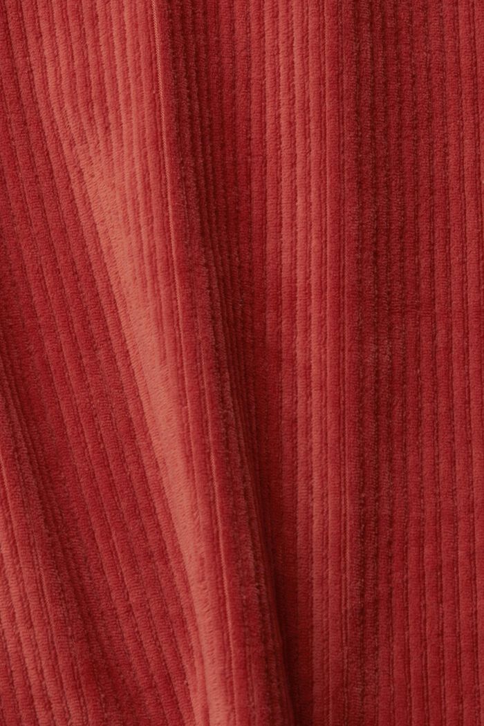 Sweat à capuche en velours côtelé, TERRACOTTA, detail image number 5