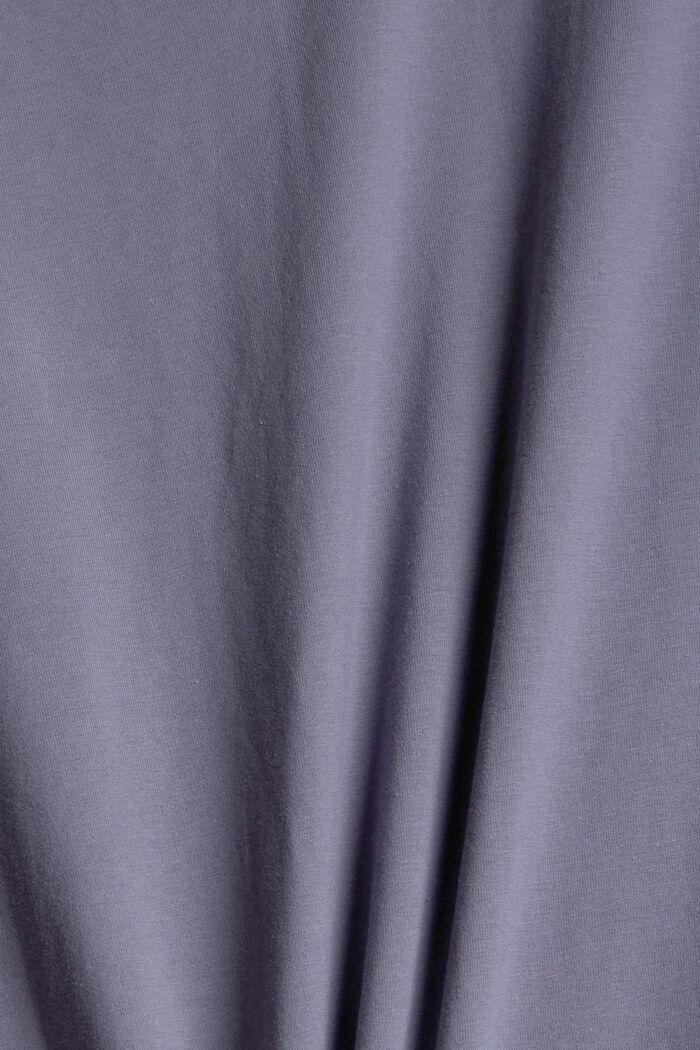 Haut de pyjama en coton biologique, GREY BLUE, detail image number 4