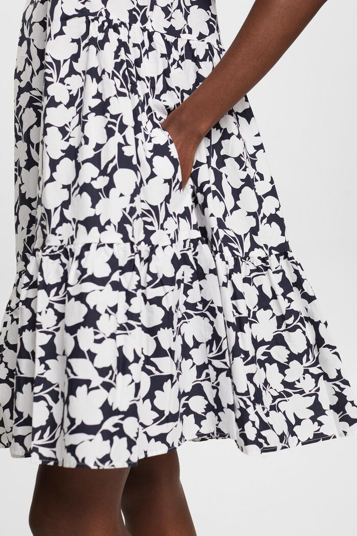Mini-jurk van popeline, NAVY, detail image number 2