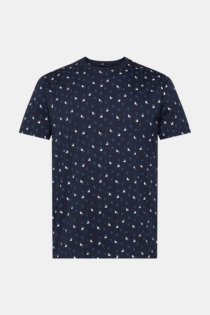 T-shirt met print all-over, NAVY, detail image number 5