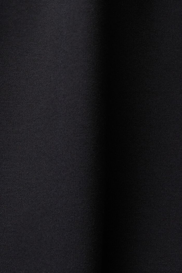 Robe polo en jersey à zip, BLACK, detail image number 5