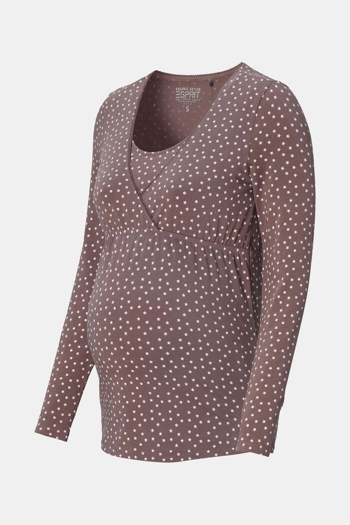 Haut de pyjama d’allaitement en jersey, coton biologique