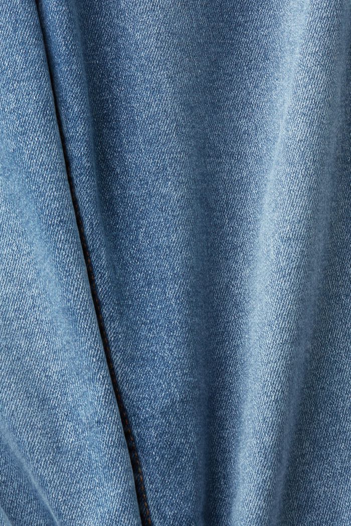 Jean taille haute à jambes droites, BLUE LIGHT WASHED, detail image number 6