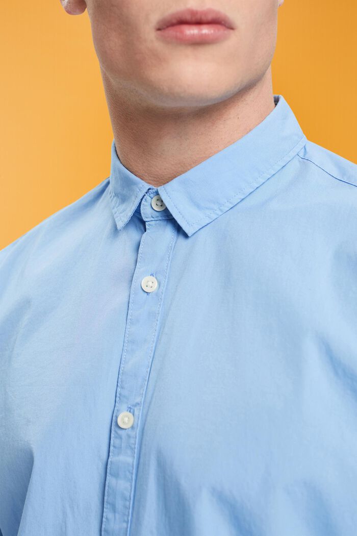 Slim fit, duurzaam katoenen overhemd, LIGHT BLUE, detail image number 2