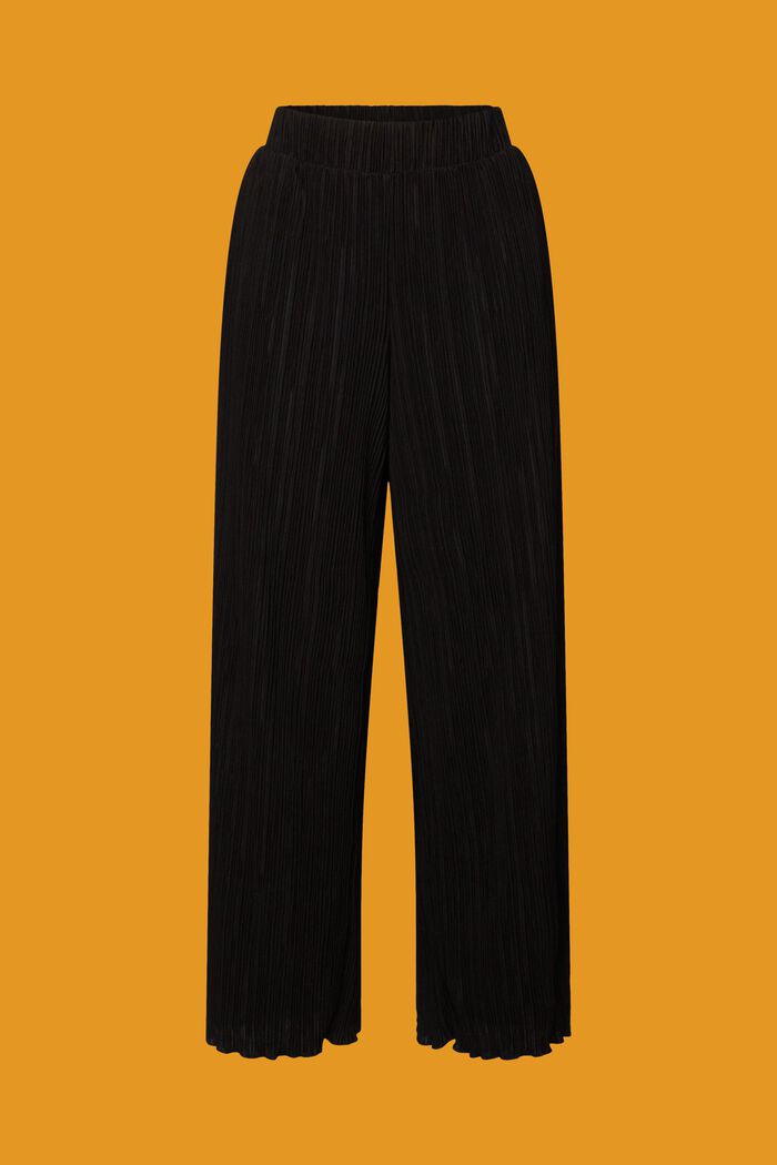 Pantalon en jersey doux animé de plis, BLACK, detail image number 6