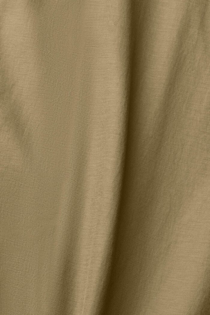 Cardigan long et ouvert, LENZING™ ECOVERO™, KHAKI GREEN, detail image number 4
