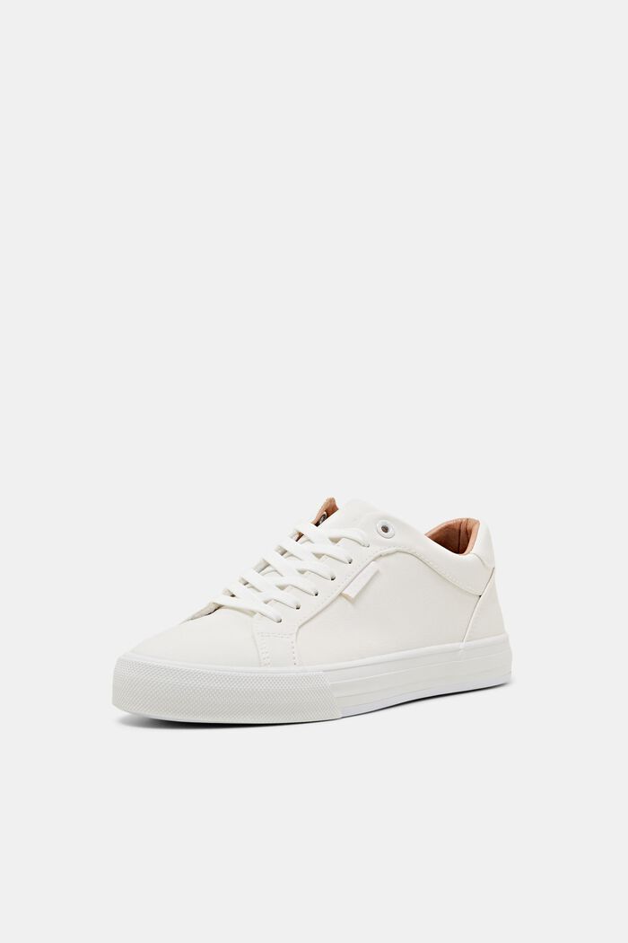 Sneakers in leerlook, OFF WHITE, detail image number 2