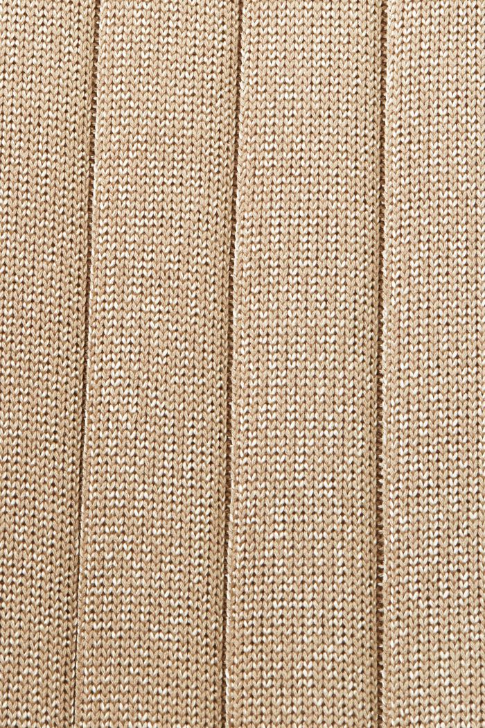 Robe-pull côtelée à effet scintillant, SAND, detail image number 5
