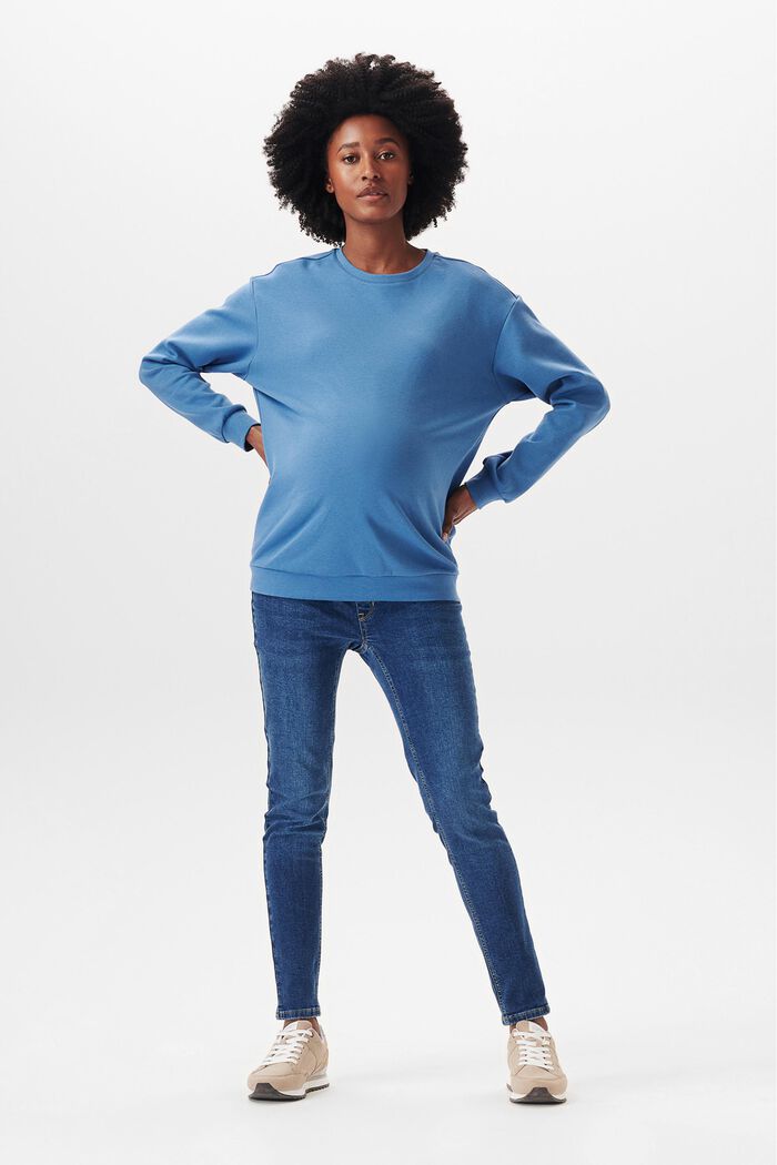 Sweatshirt met een zachte touch, MODERN BLUE, detail image number 0