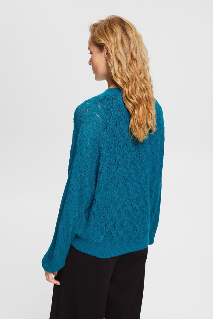 Sweaters, TEAL BLUE, detail image number 4