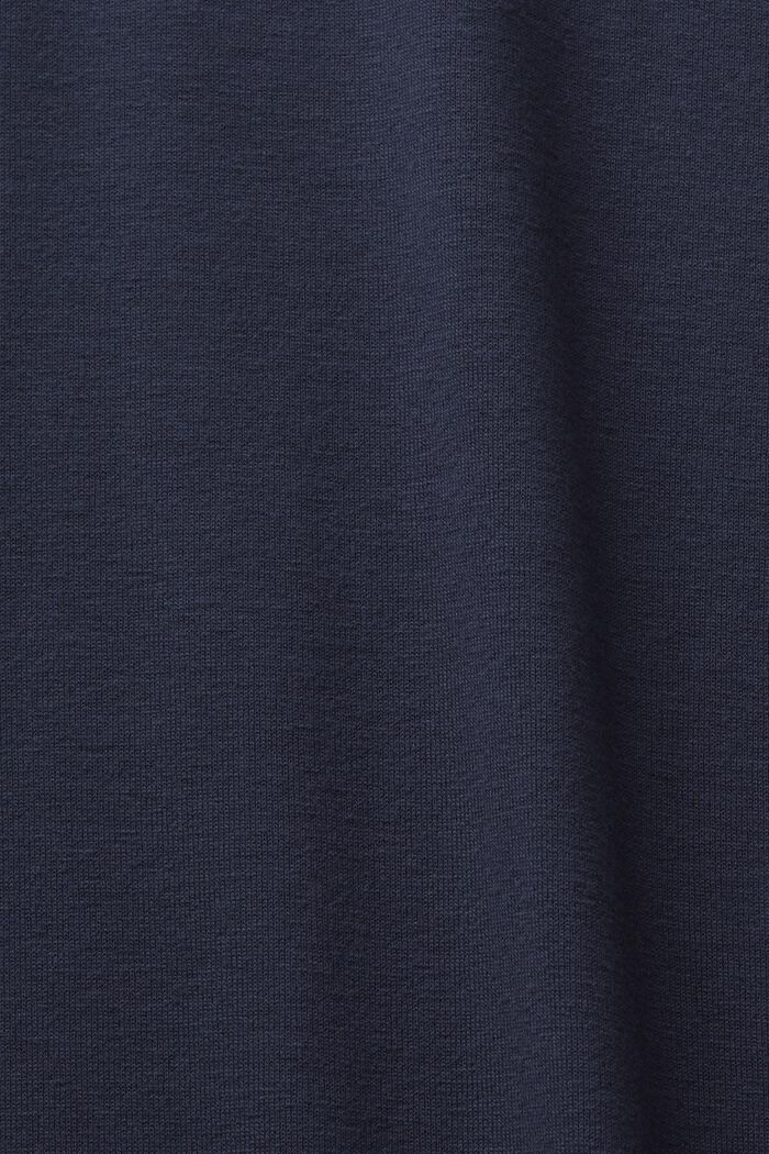 T-shirt à manches longues à bordure festonnée, NAVY, detail image number 5