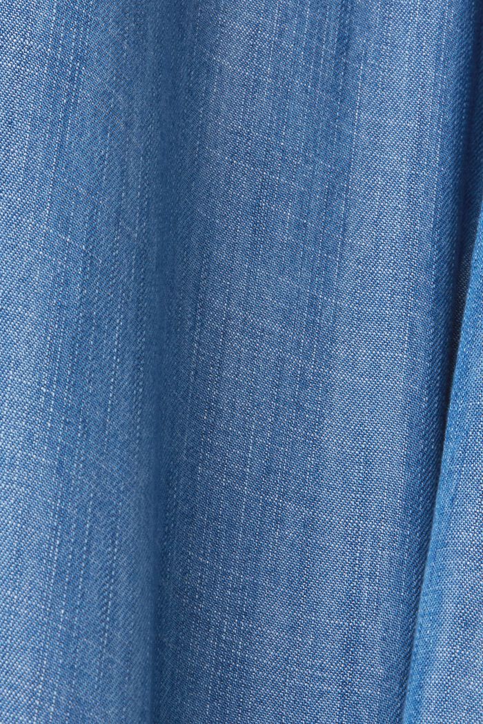 Robe-chemise en jean munie d’une ceinture à nouer, BLUE MEDIUM WASHED, detail image number 4