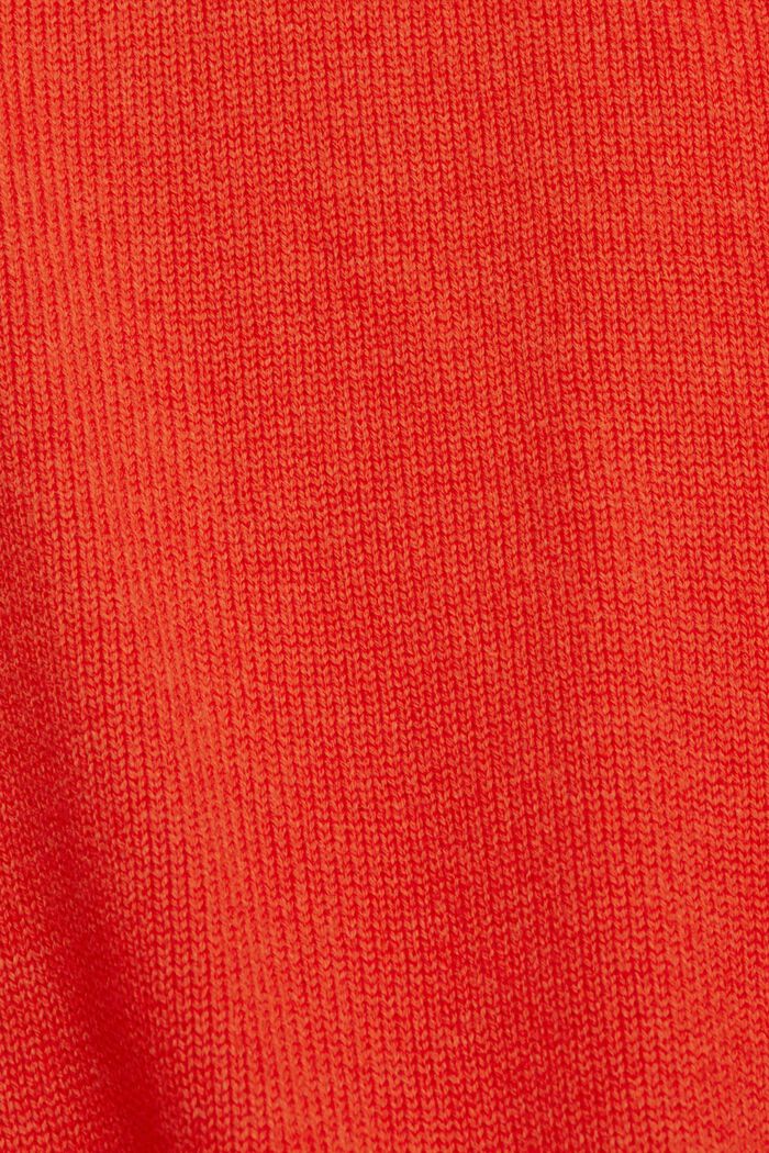 Pull en maille de coton durable, RED, detail image number 1