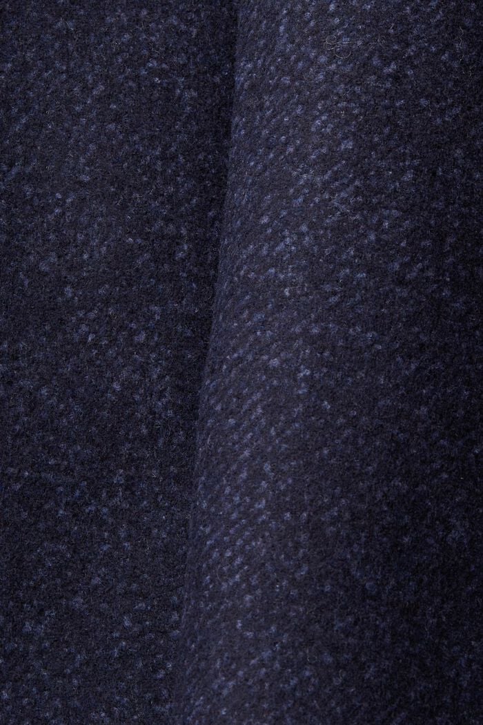 Gevoerde jas van een wolmix met een uitneembare voering, DARK BLUE, detail image number 5