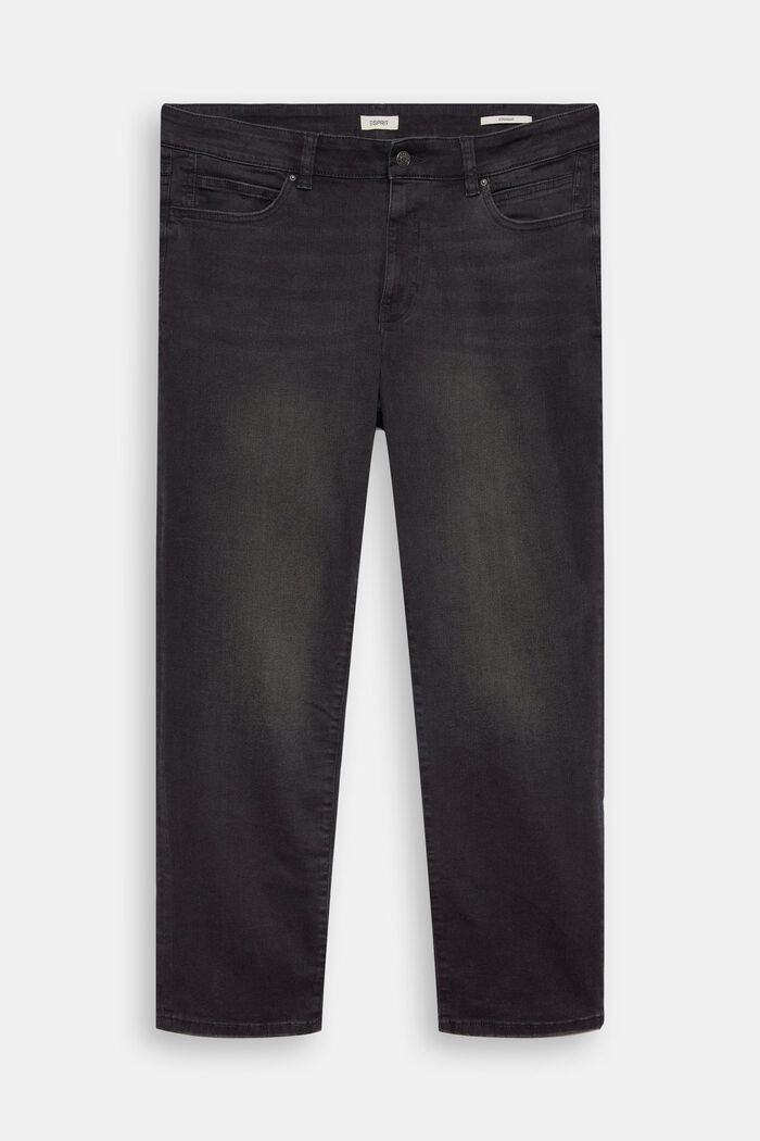 Mid-rise jeans met rechte pijpen